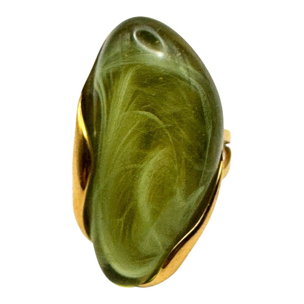 Anello PIETRA OVALE VERDE