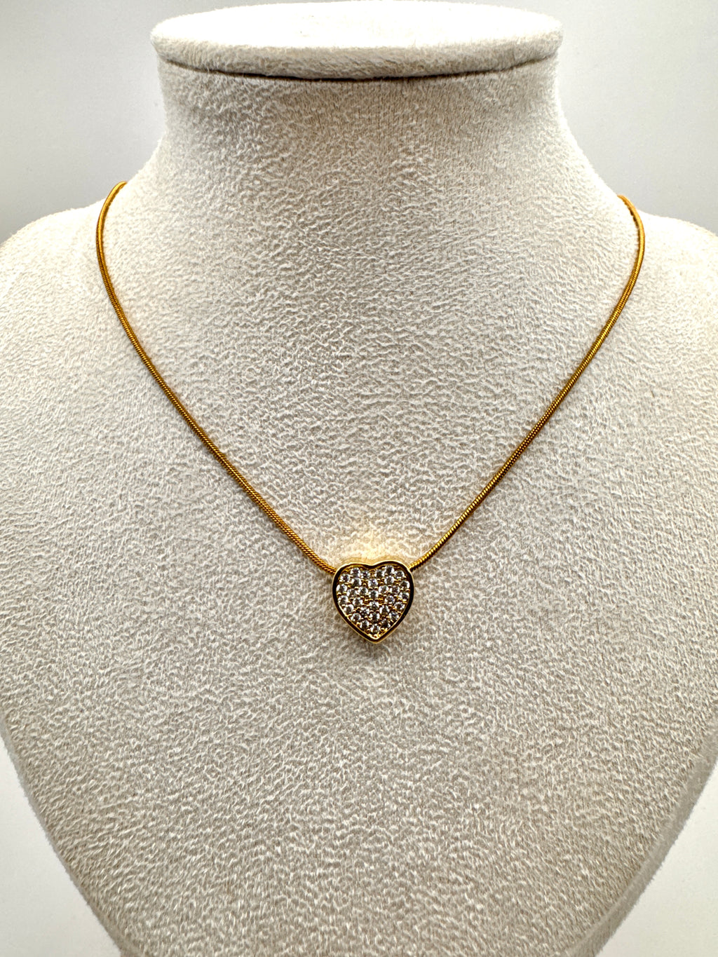 Collana CUORICINO CUBICO PAVÉ