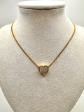 Collana CUORICINO CUBICO PAVÉ