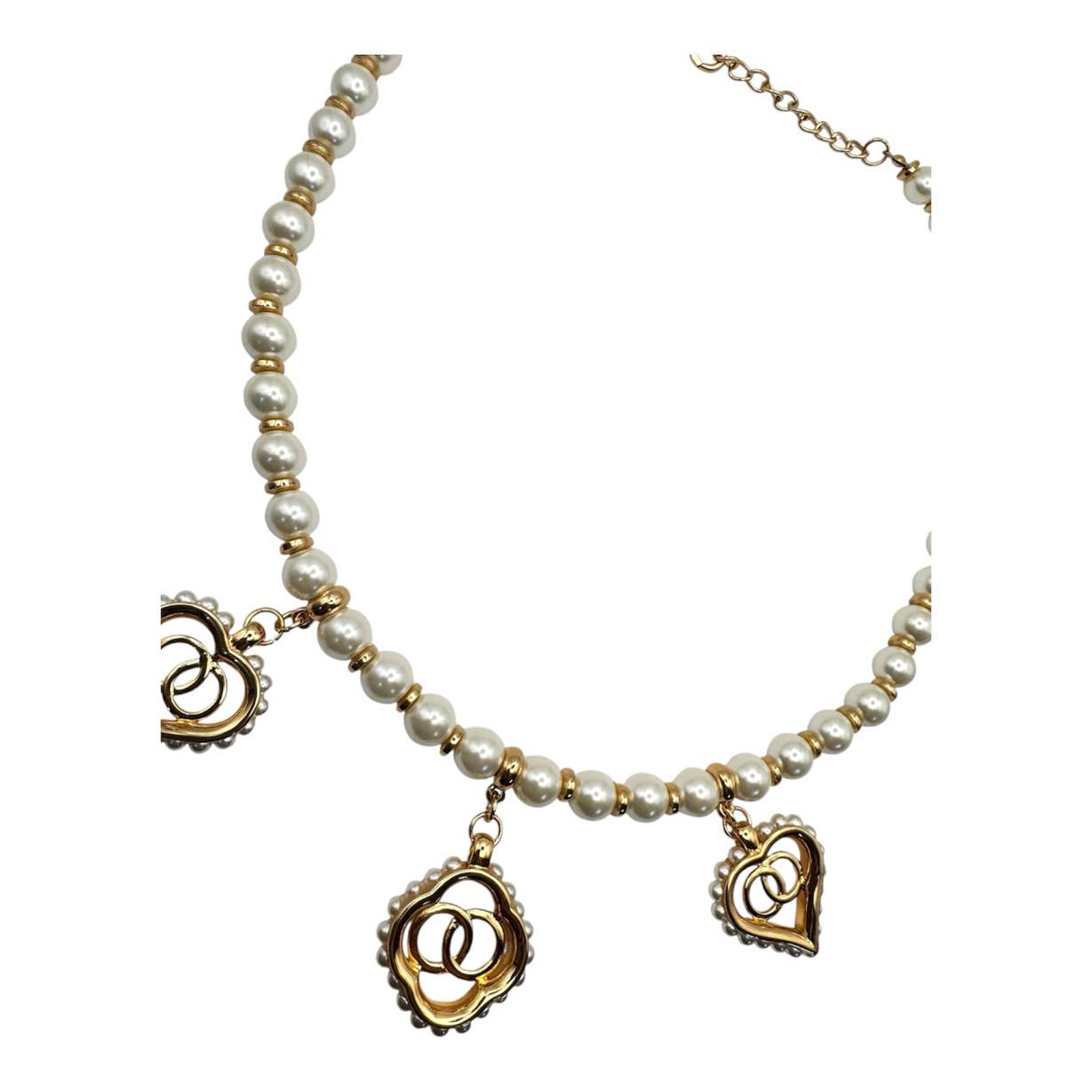 Collana PERLE CON CIONDOLI CUORI