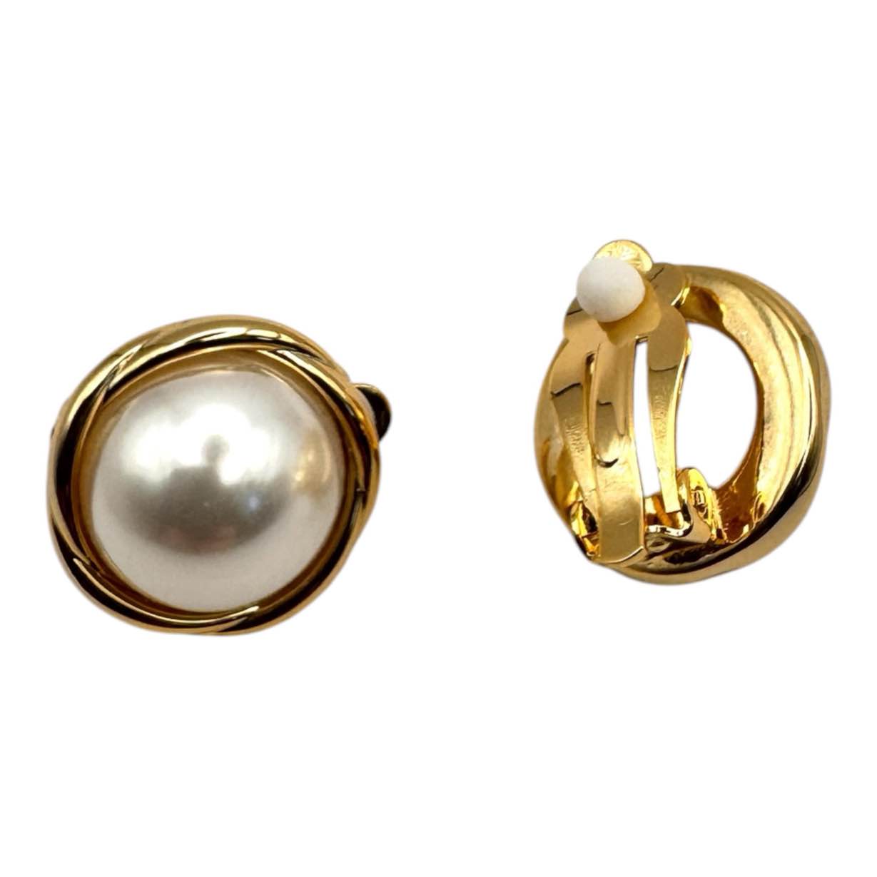 Orecchini BOTTONE PERLA CLIPS