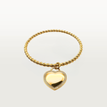 Bracciale RIGIDO CIONDOLO CUORE gold