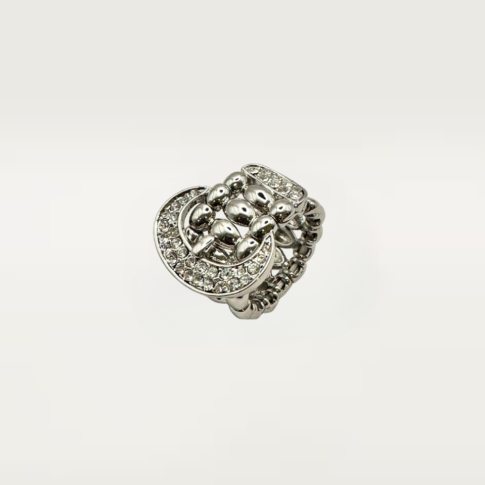 Anello FASCIA FIBIA silver
