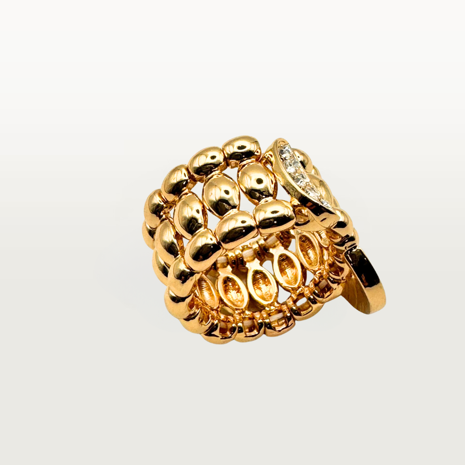 Anello FASCIA FIBIA gold