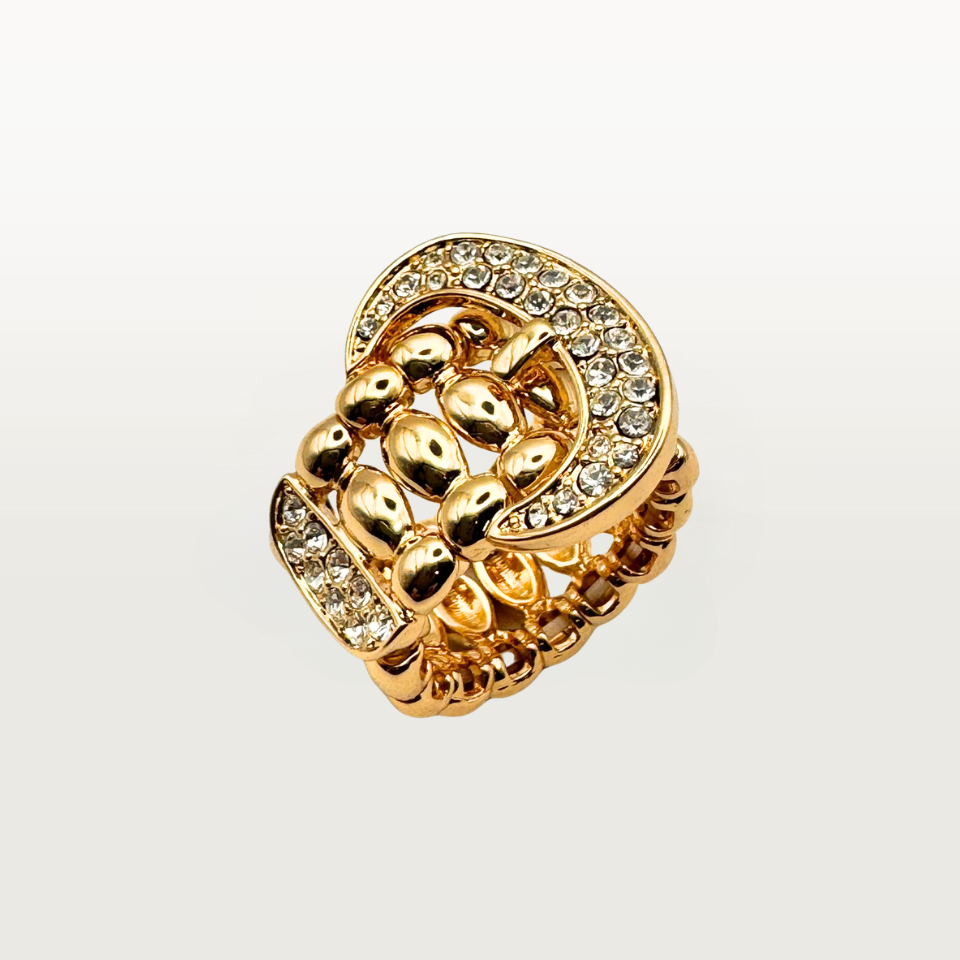 Anello FASCIA FIBIA gold