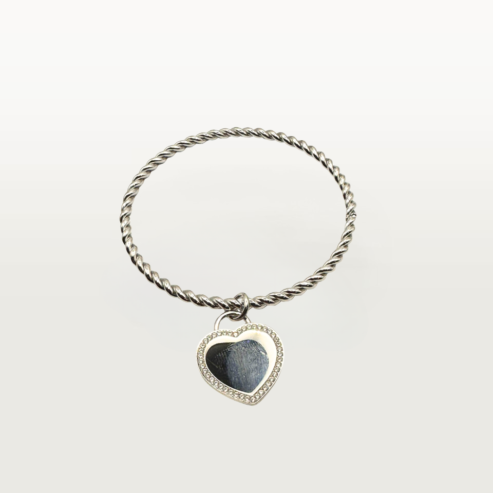 Bracciale RIGIDO CIONDOLO CUORE