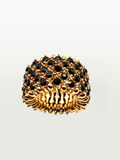 Anello FASCIA PAVÈ nera