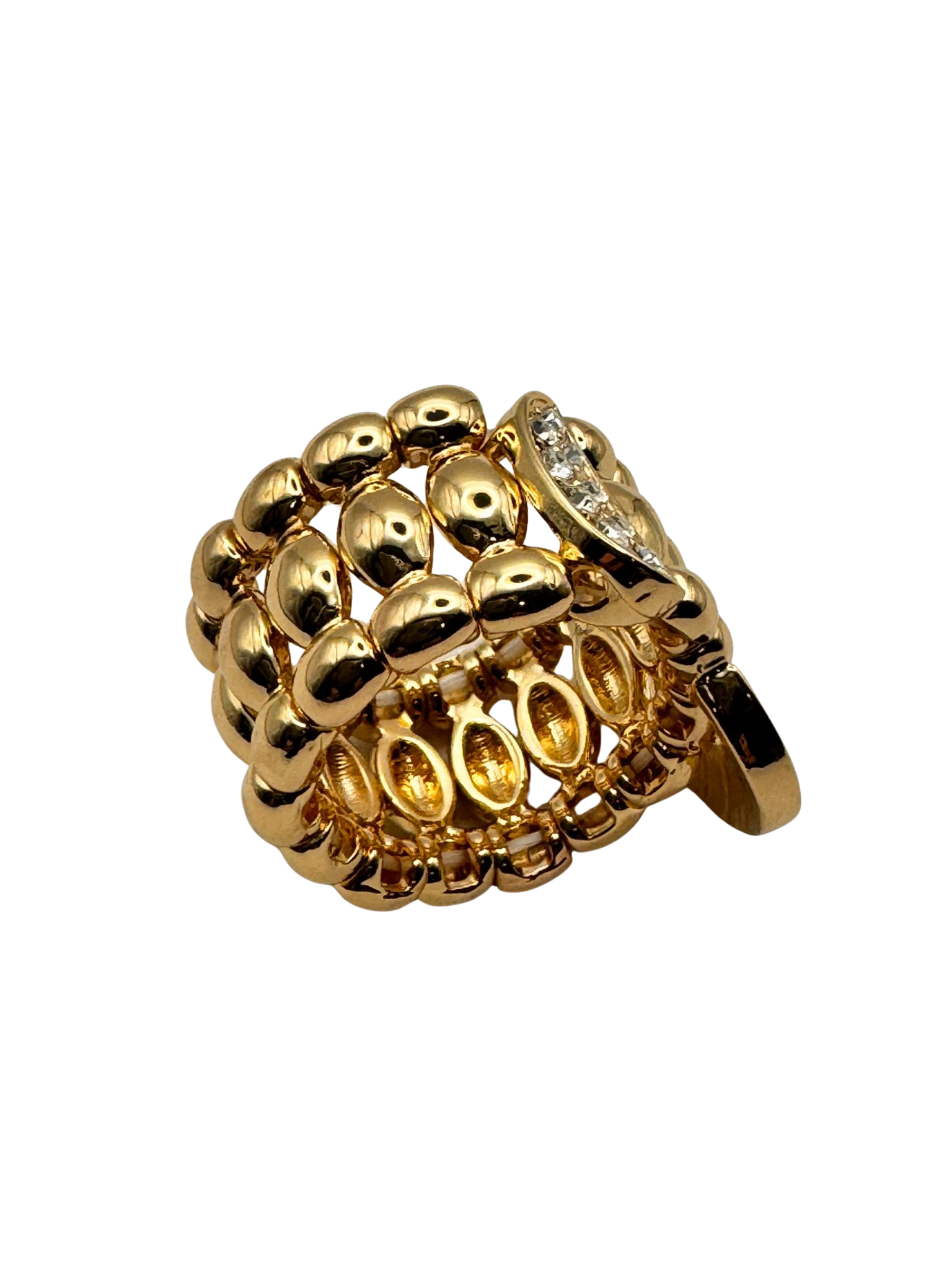 Anello FASCIA FIBIA gold