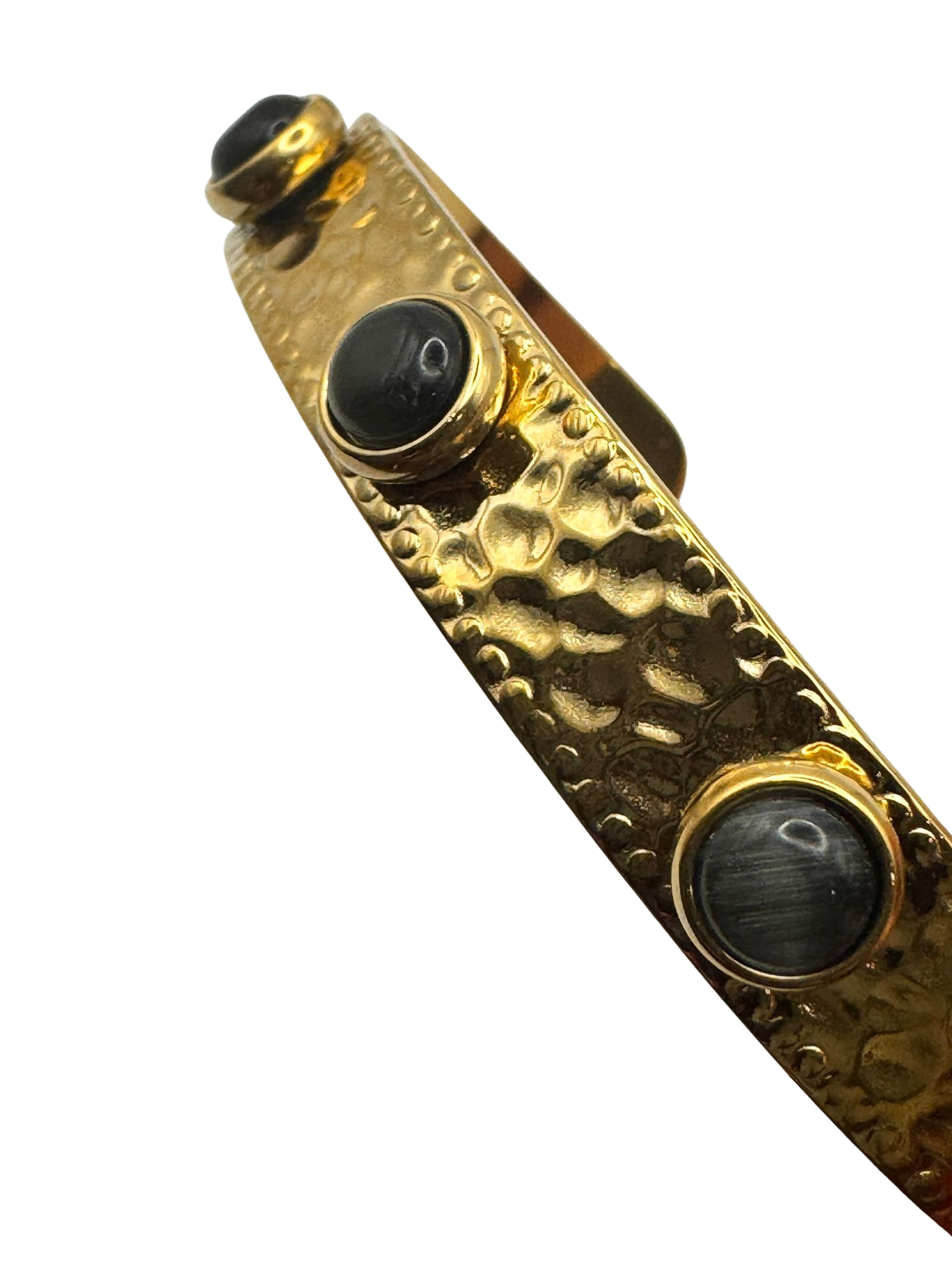 Bracciale RIGIDO MARTELLATO NERO