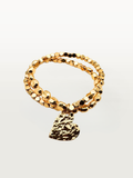 Bracciale COPPIA ELASTICA CON CUORE gold