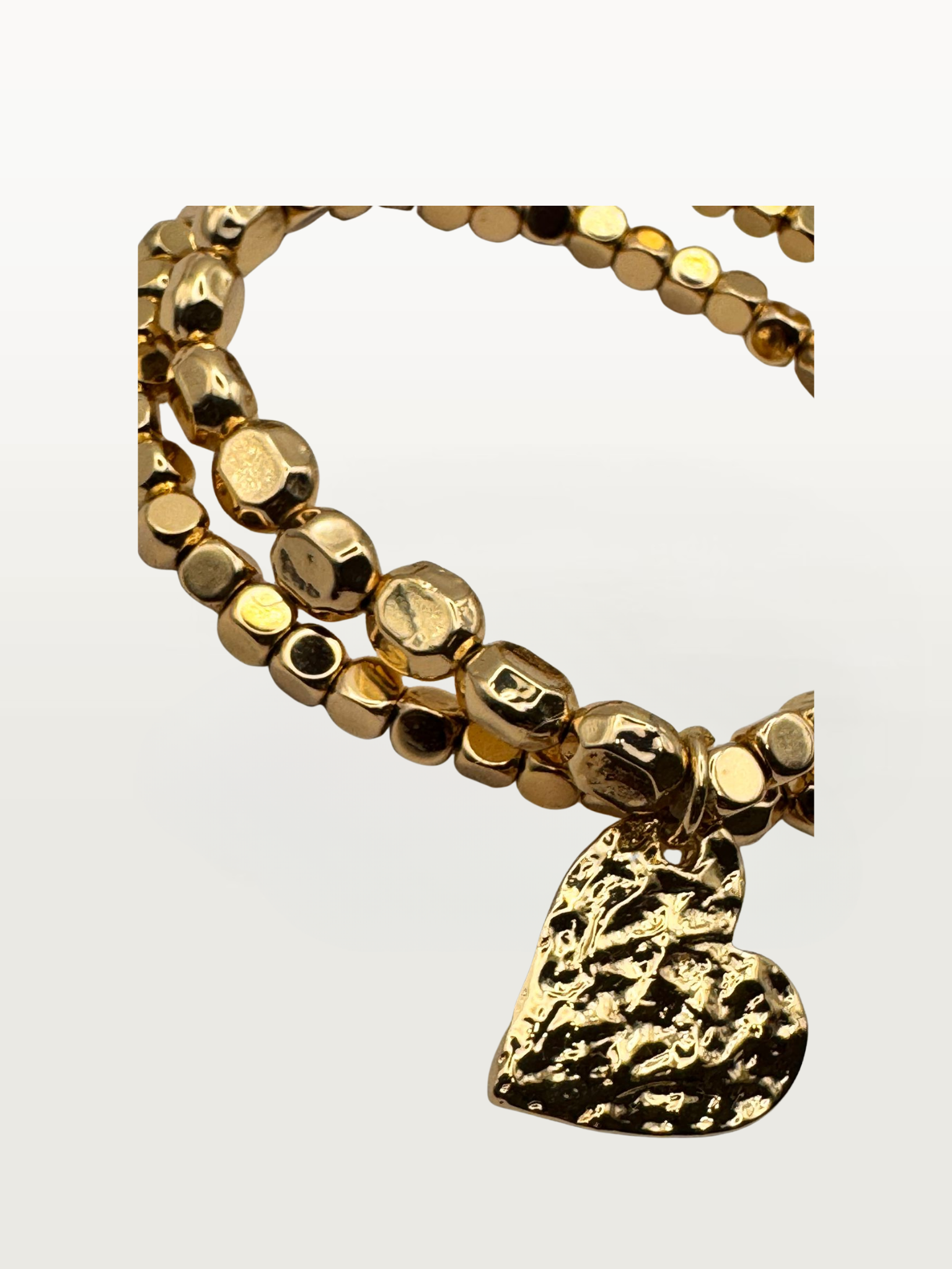 Bracciale COPPIA ELASTICA CON CUORE gold