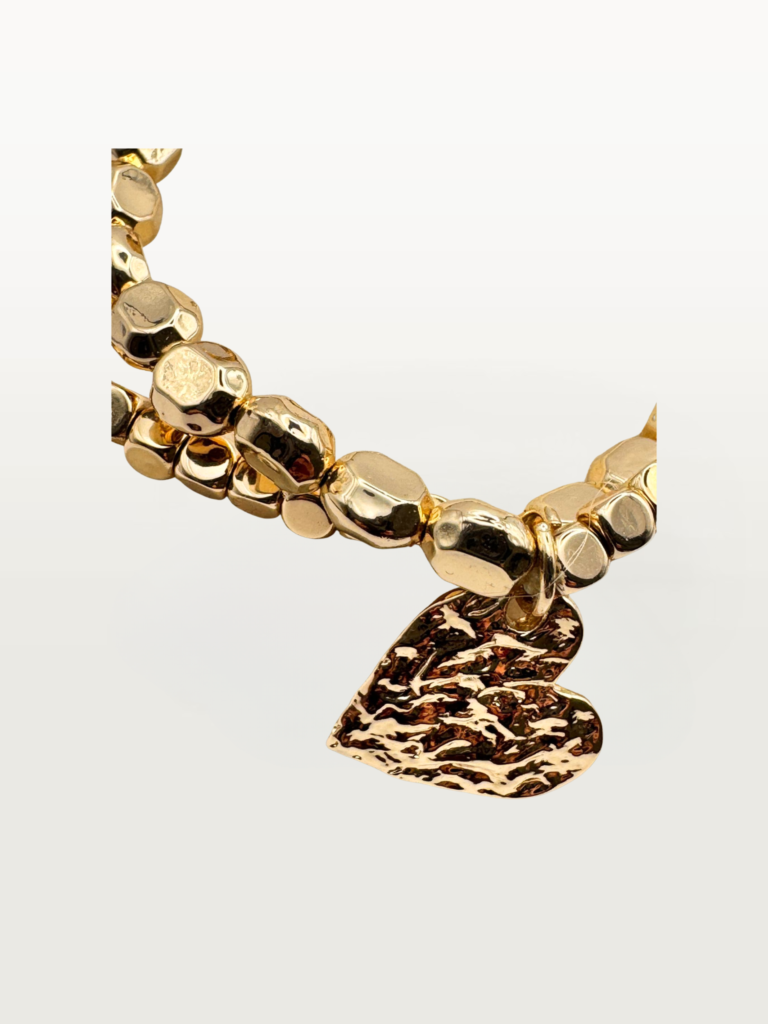Bracciale COPPIA ELASTICA CON CUORE gold
