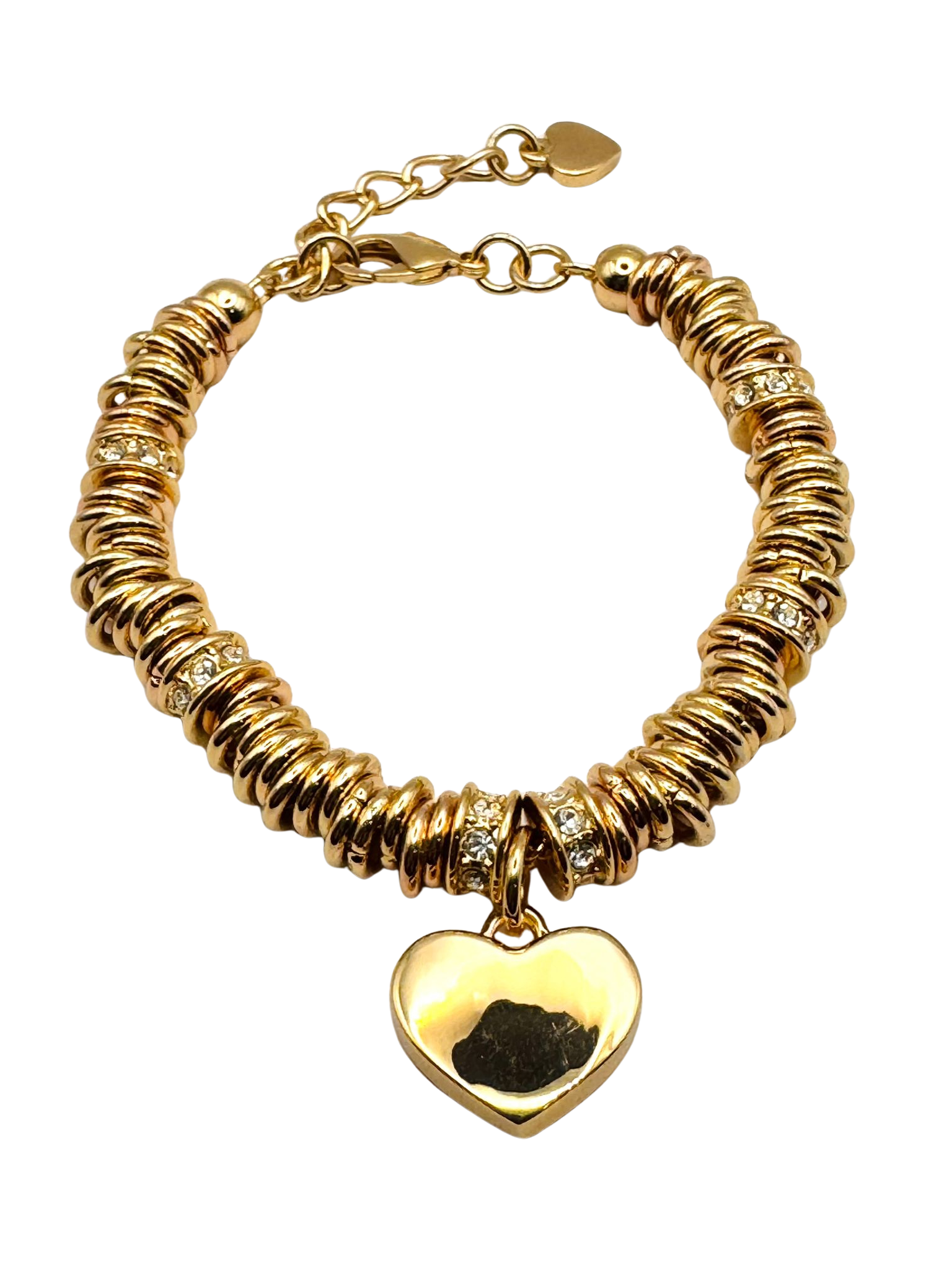 Bracciale ANELLINI CON CIONDOLO CUORE