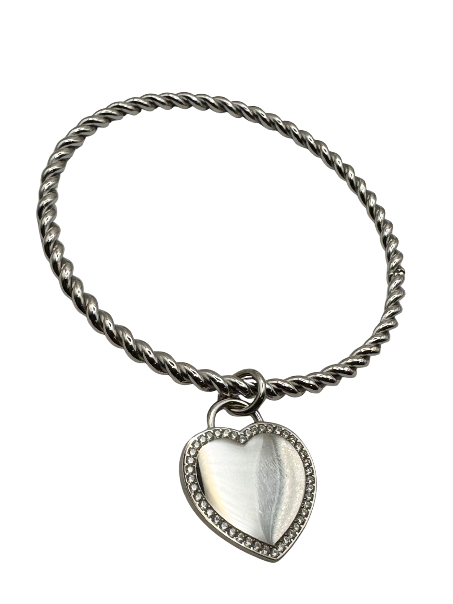 Bracciale RIGIDO CIONDOLO CUORE