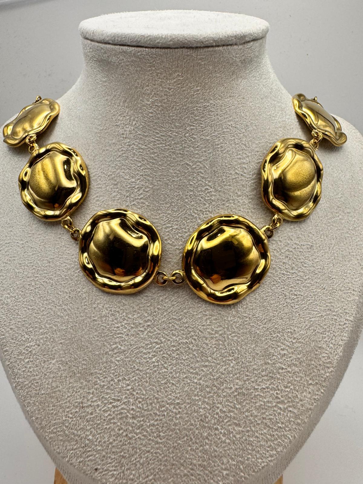 Collana CATENA SFERA SCHIACCIATA
